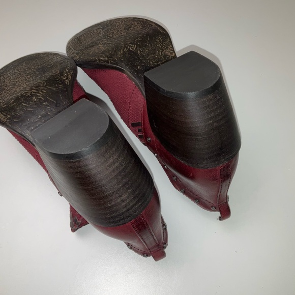 OTBT Santa Fe Leather Studded Textured Ankle Western Boots - Picture 11 of 16